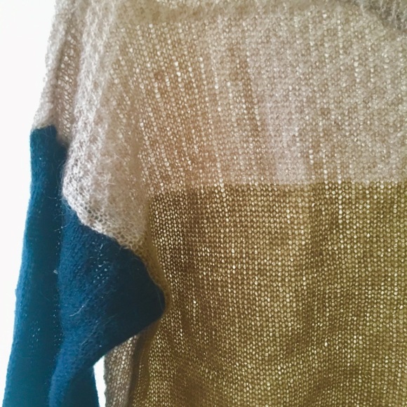 United Colors, color block sweater pink caramel - Picture 3 of 6